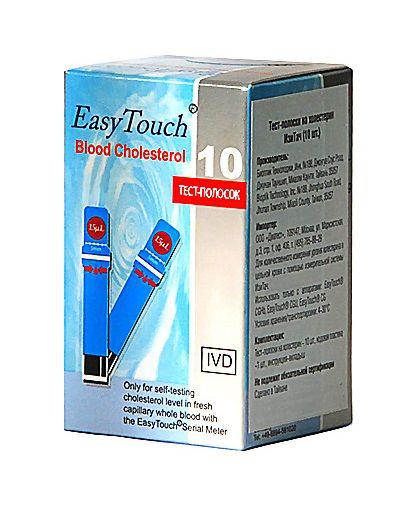 Тест-полоски EasyTouch Холестерин №5